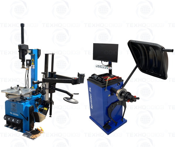 Комплект TS-3226A Автоматический шиномонтажный станок+Балансировочный станок STORM Sprinter 3L